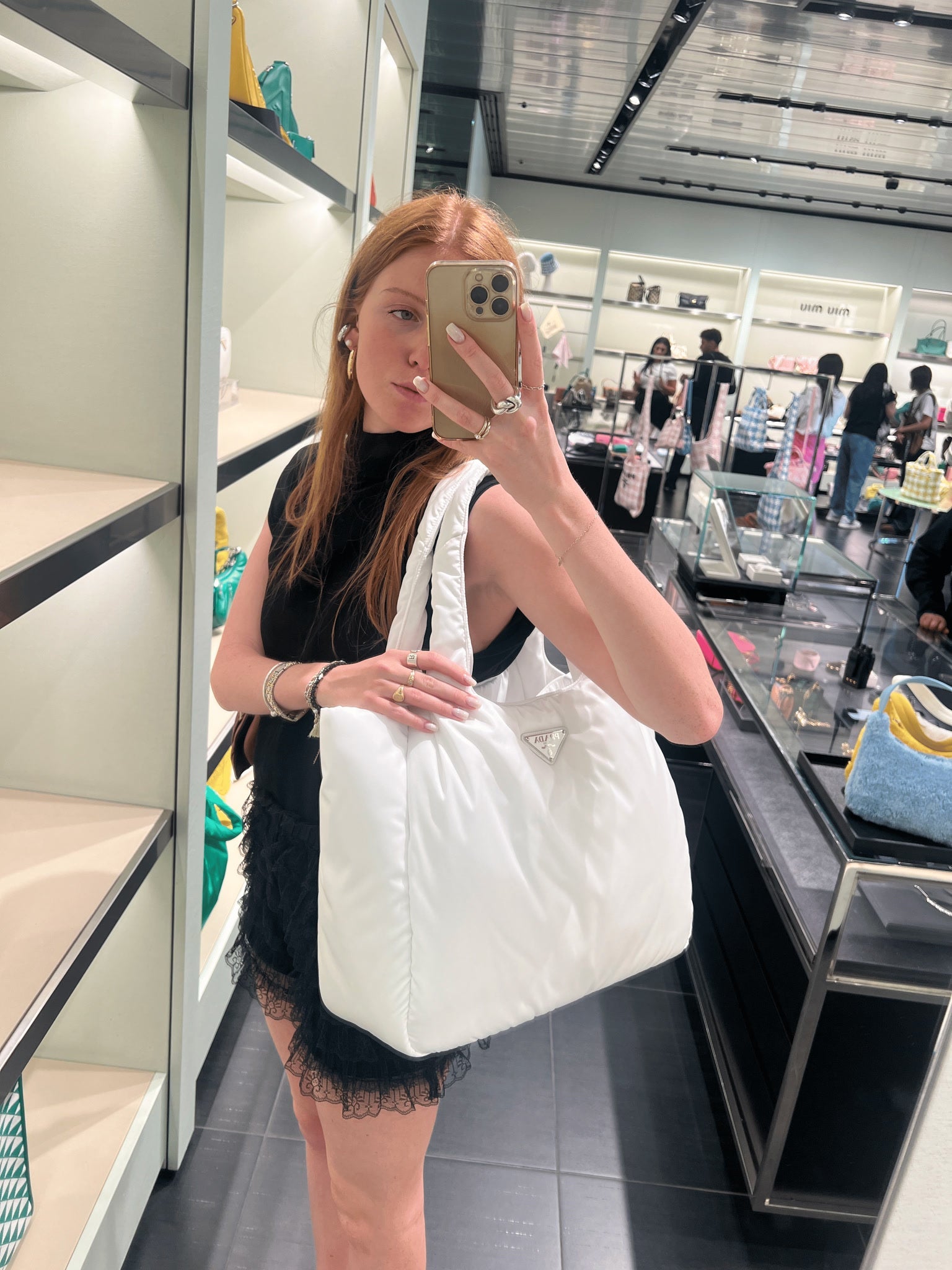 Prada Damska torba biała RCCJPrada