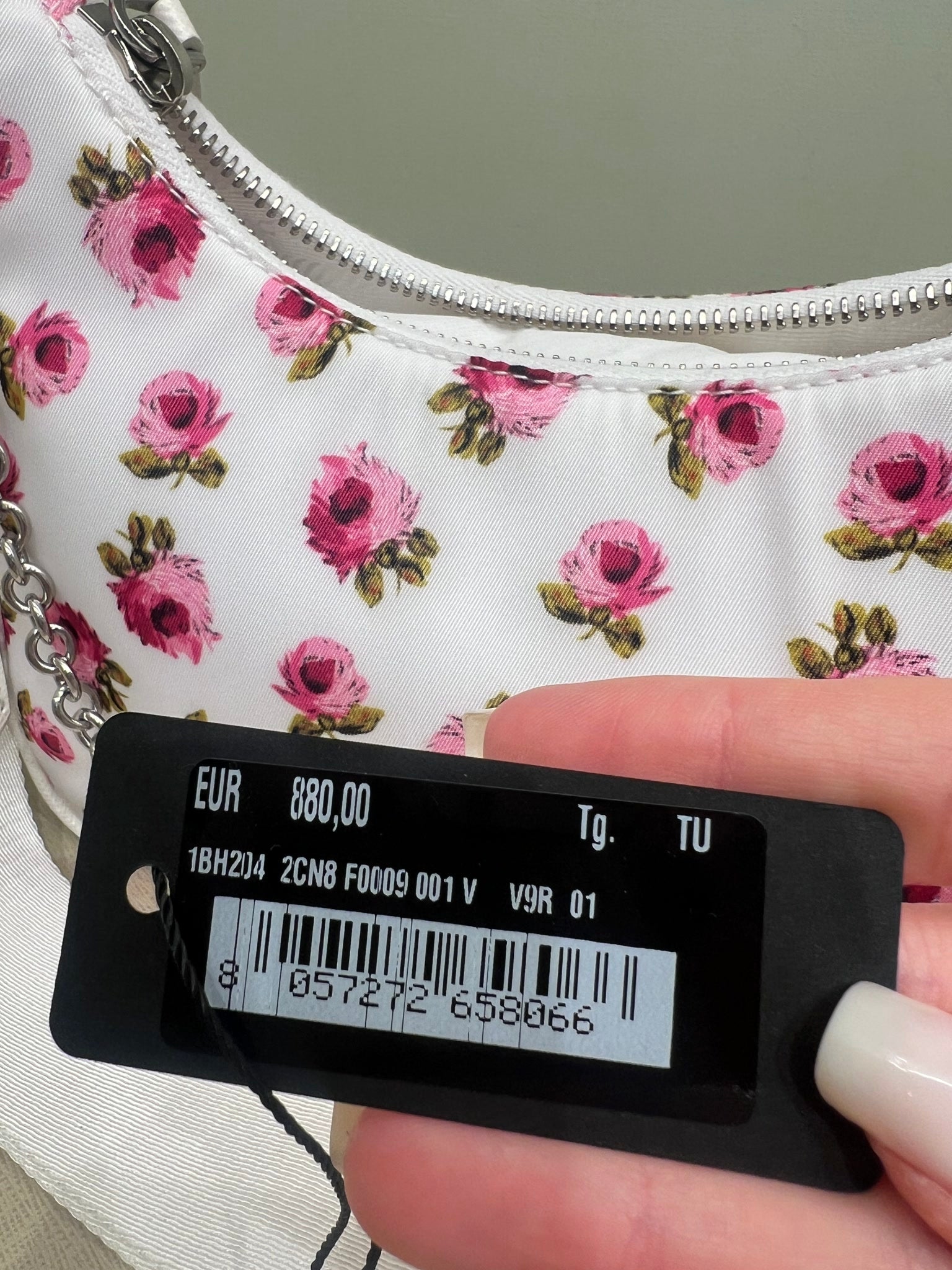Prada Damska torebka na ramię kwiatowaPrada