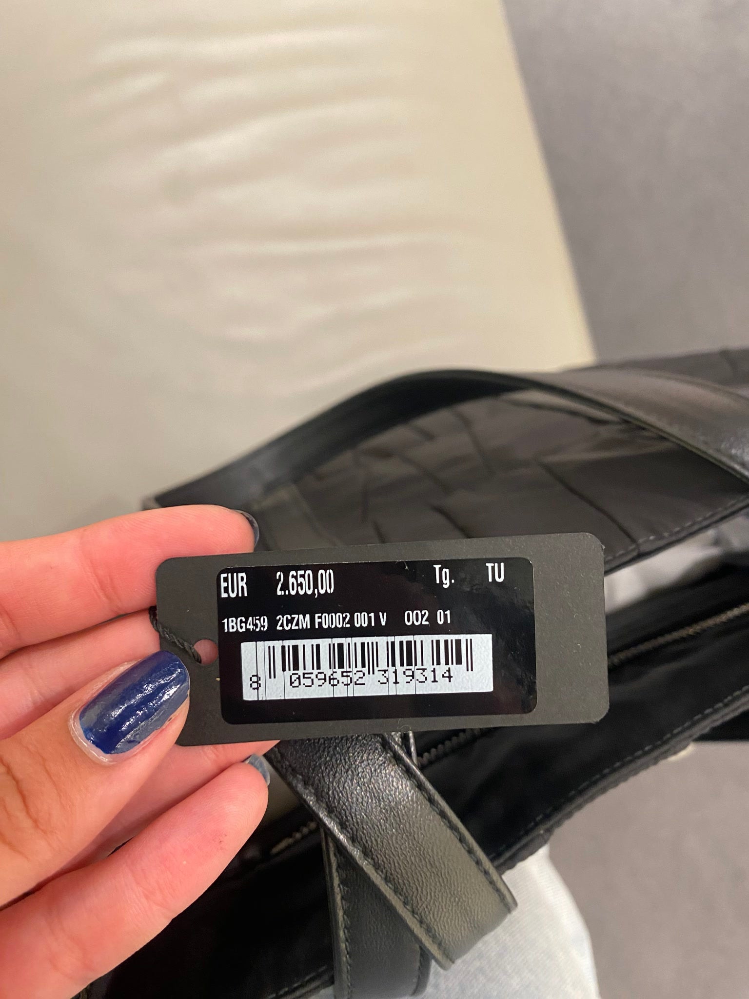 Prada Damska torebka na ramię skórzana czarnaPrada