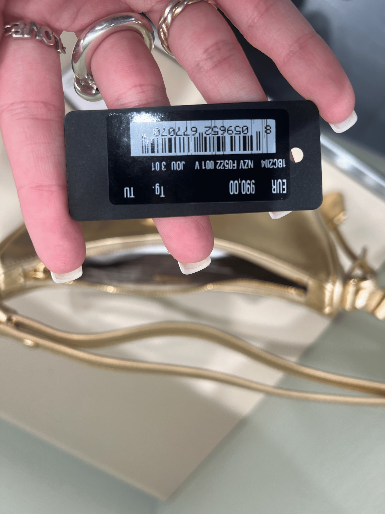 Prada damska torebka złota 1BZ811Prada