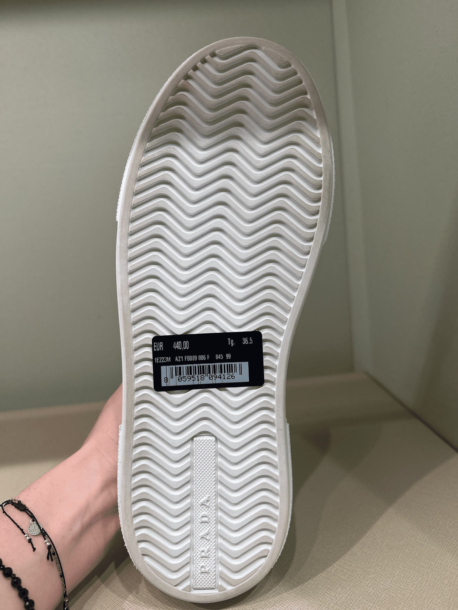 Prada Damskie but skórzany białyPrada