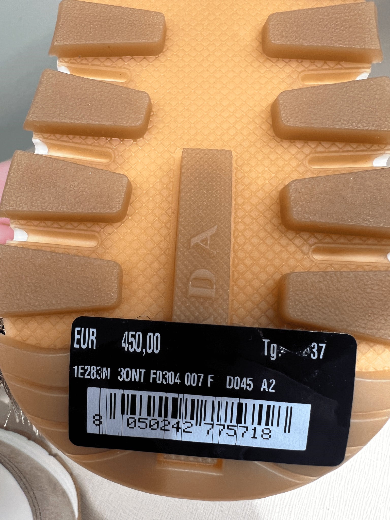 Prada Damskie buty białe 30NT F0304Prada