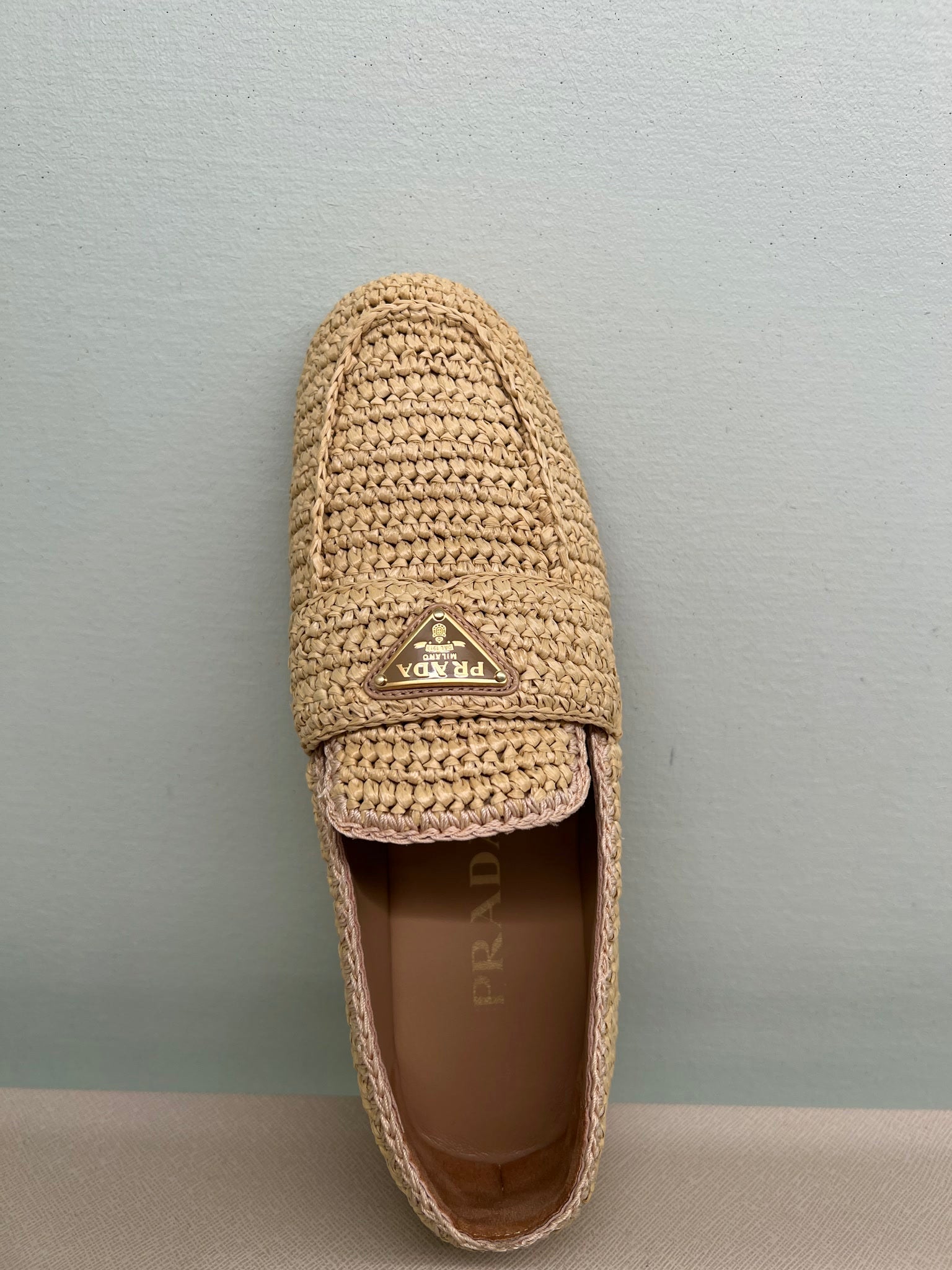 Prada Damskie buty piaskowe skórzanePrada