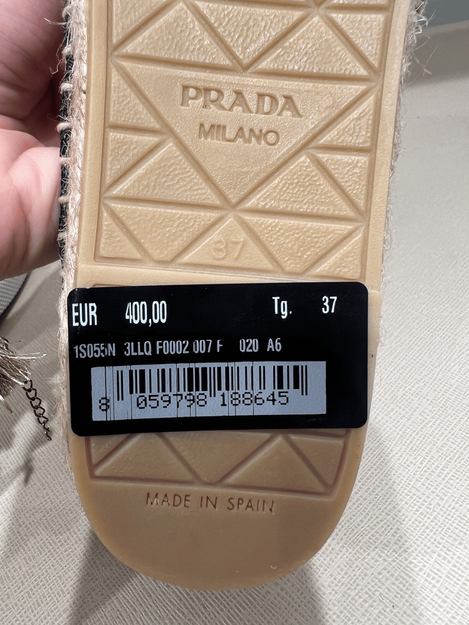 Prada Damskie espadryle czarnePrada