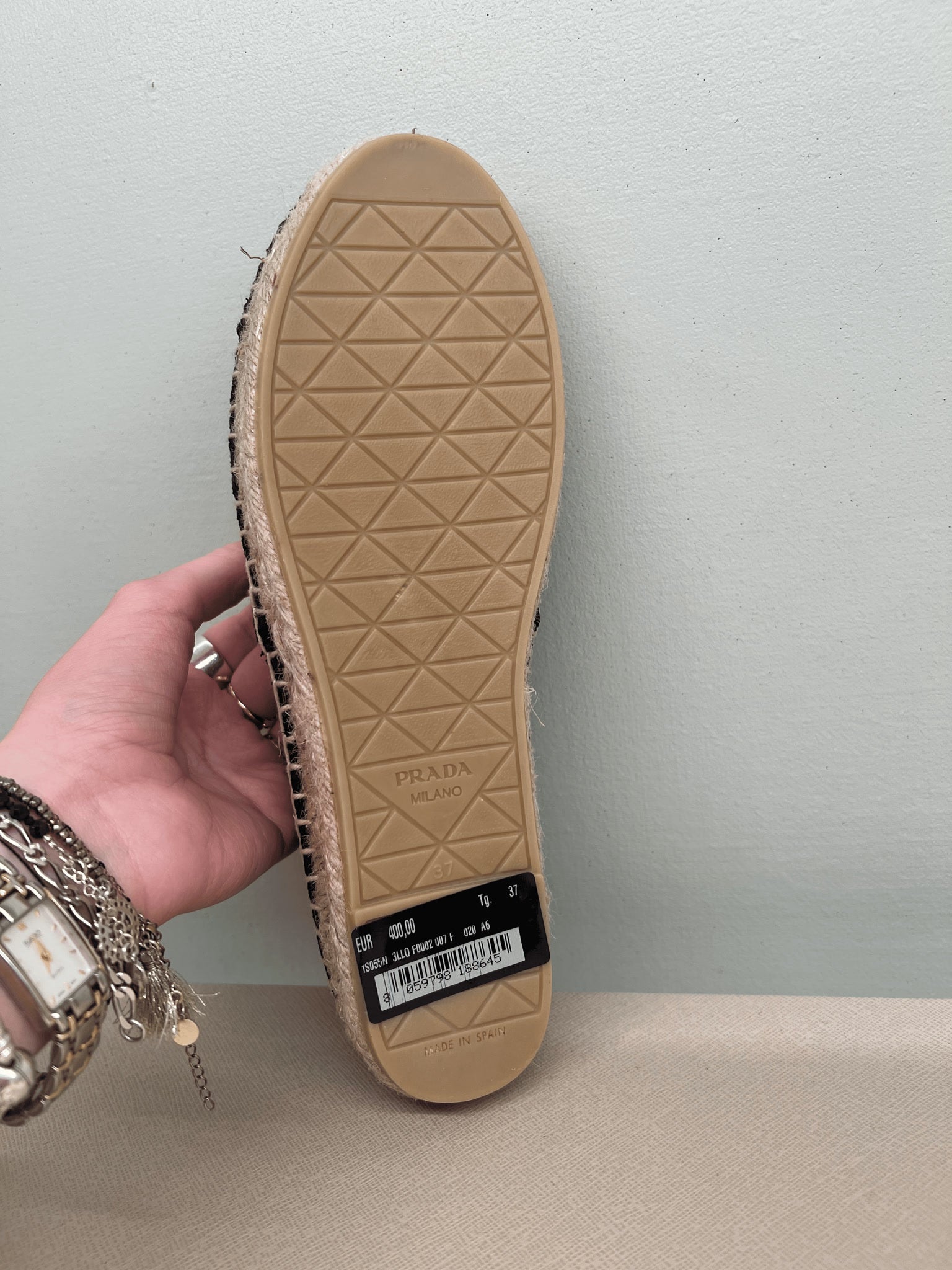 Prada Damskie espadryle czarnePrada