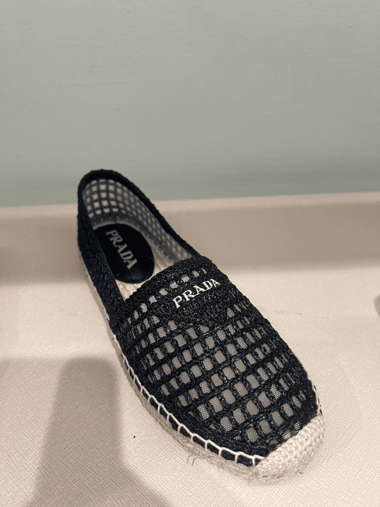 Prada Damskie espadryle czarnePrada