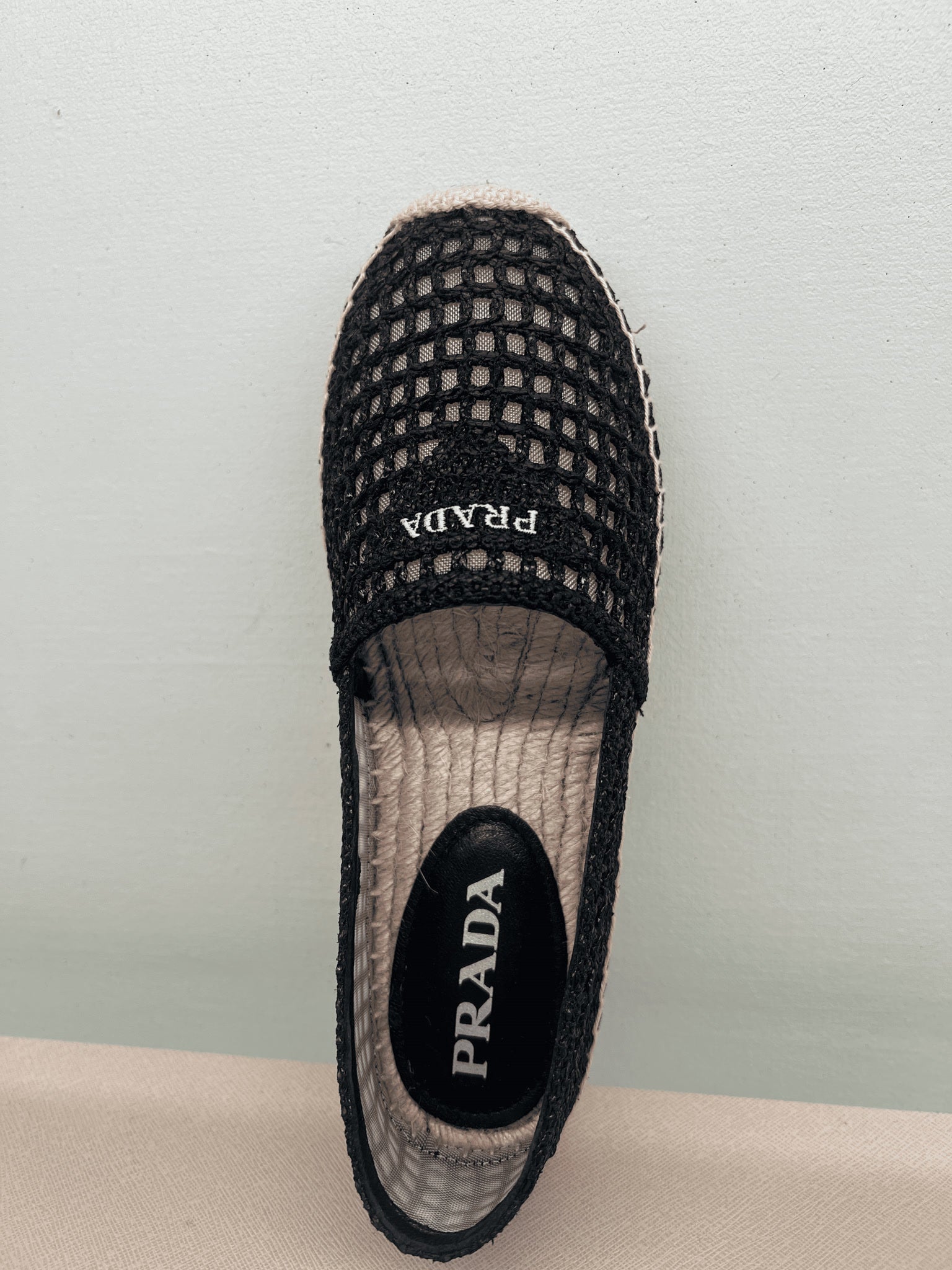 Prada Damskie espadryle czarnePrada