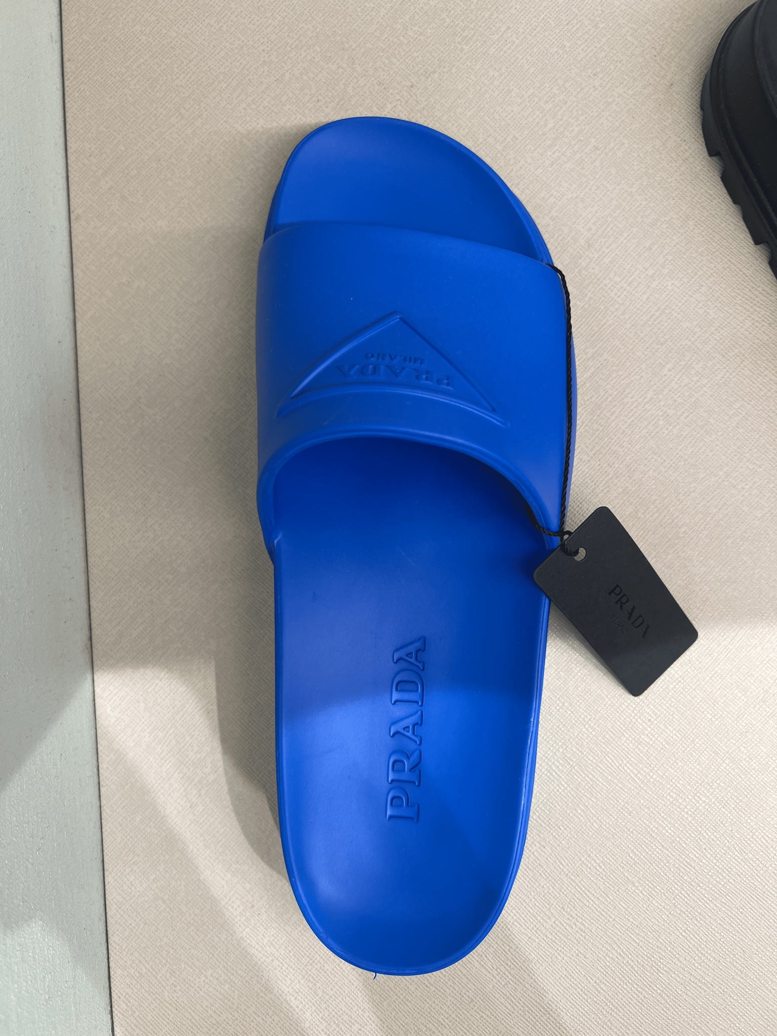Prada Damskie klapki niebieskie 3LKVPrada