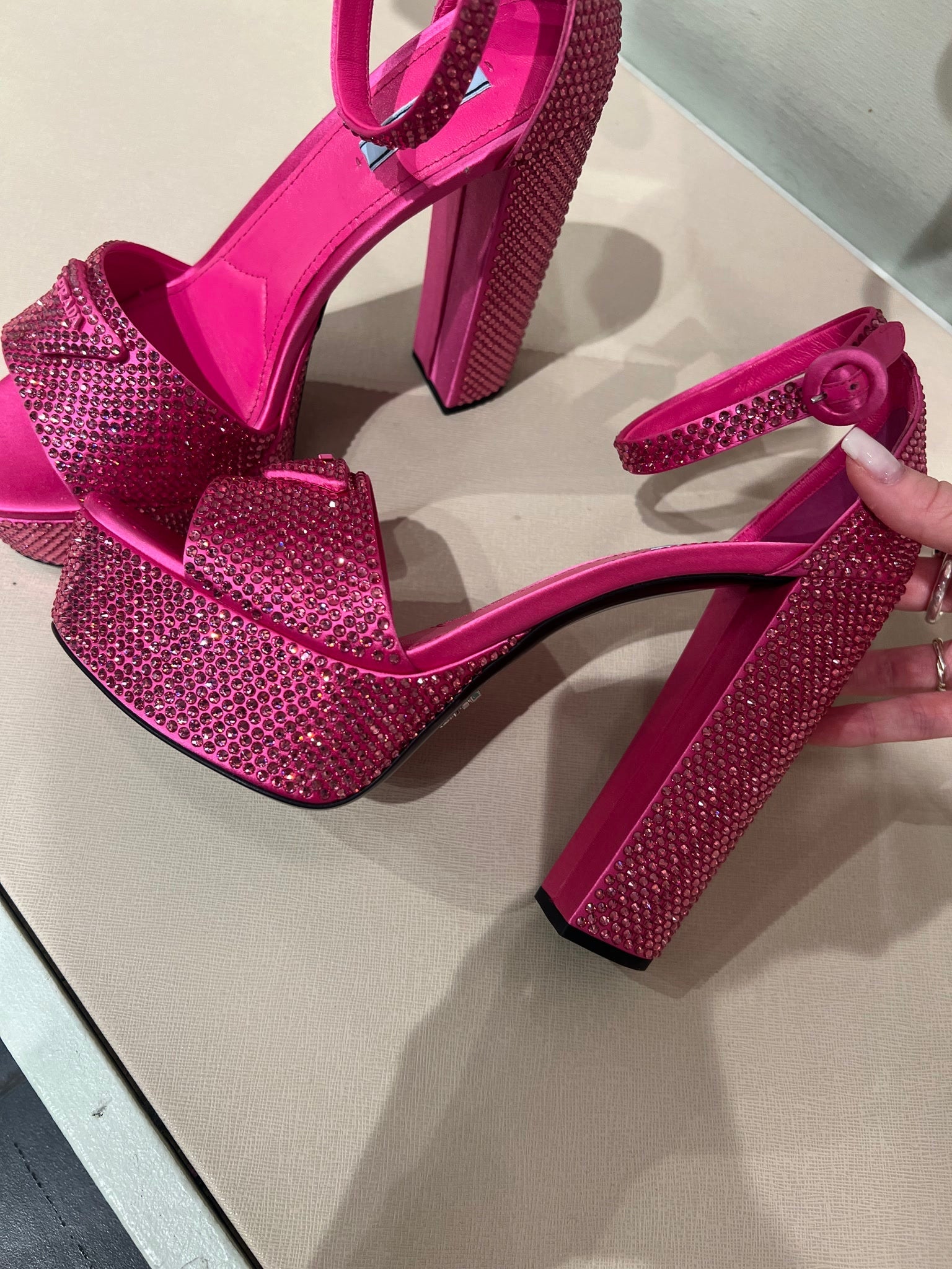 Prada Damskie sandały różowePrada