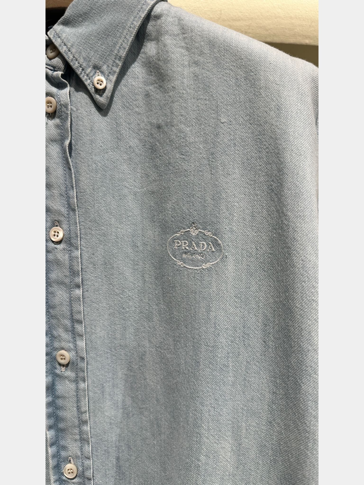 Prada Denim sleeveless shirtPrada