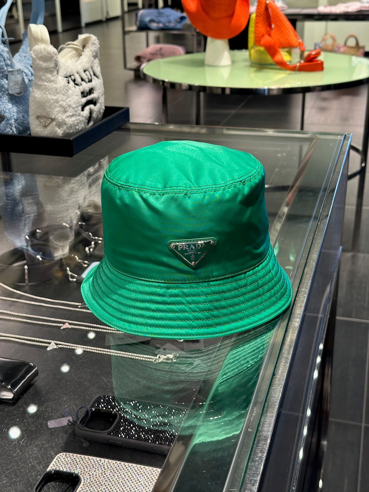 Prada Green Bucket HatPrada