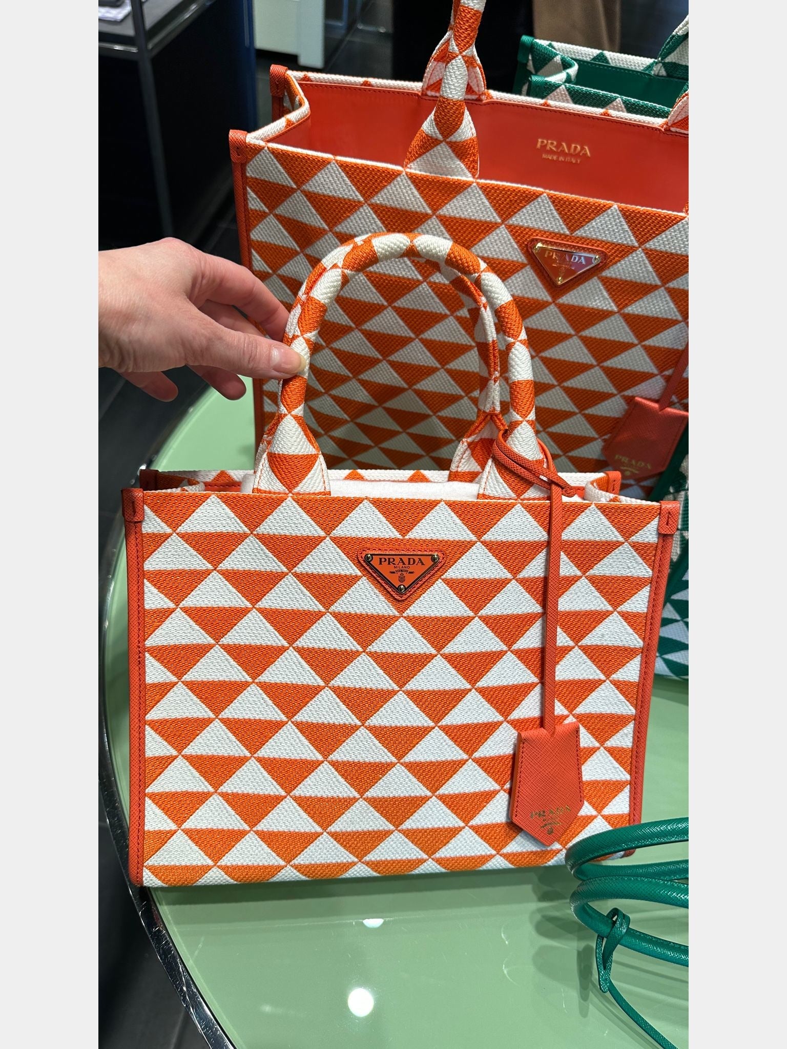 Prada Orange Tote bagPrada