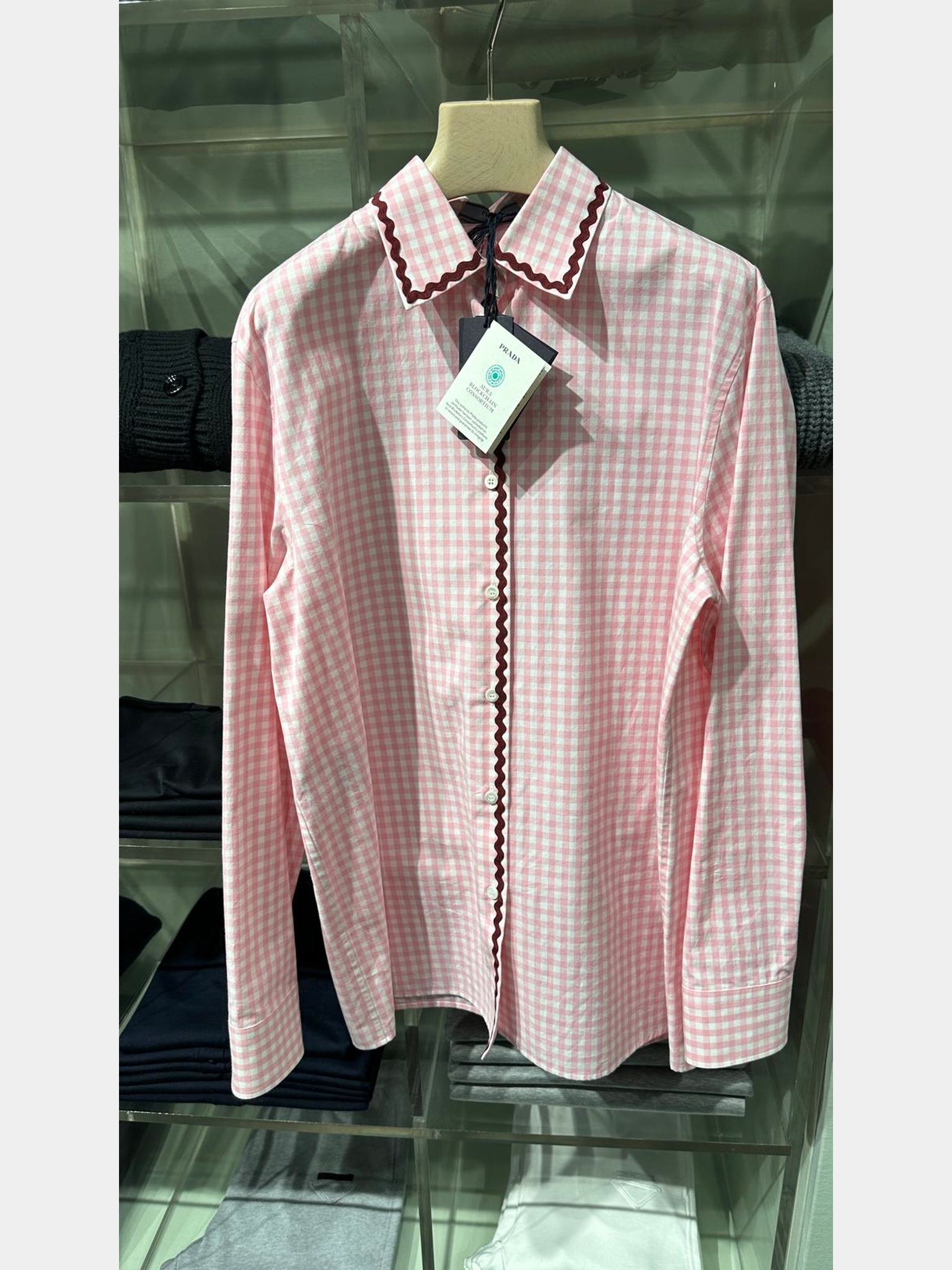 Prada pink shirtPrada