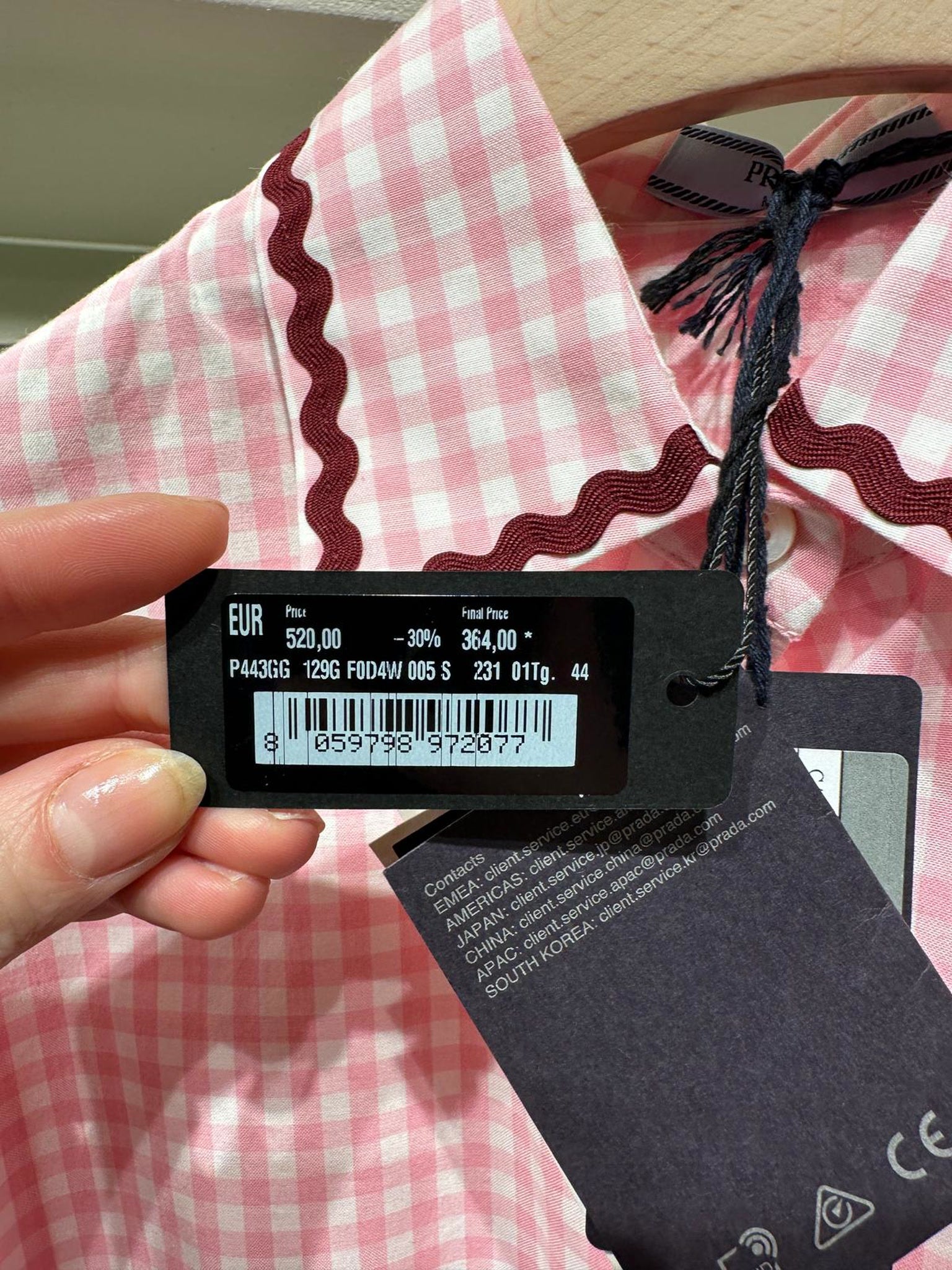 Prada pink shirtPrada