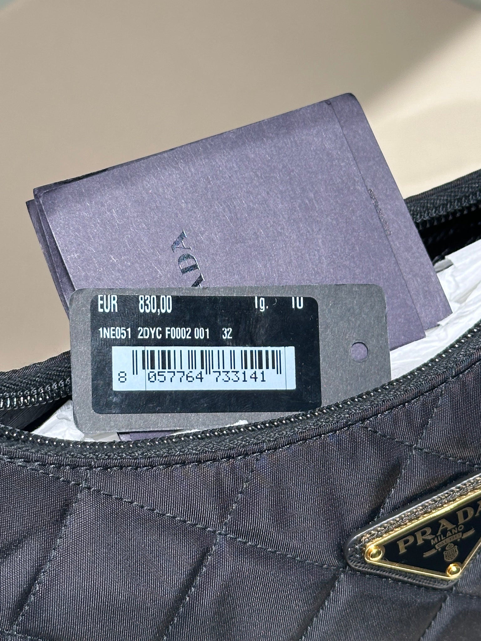 Prada Quilted Bag BlackPrada