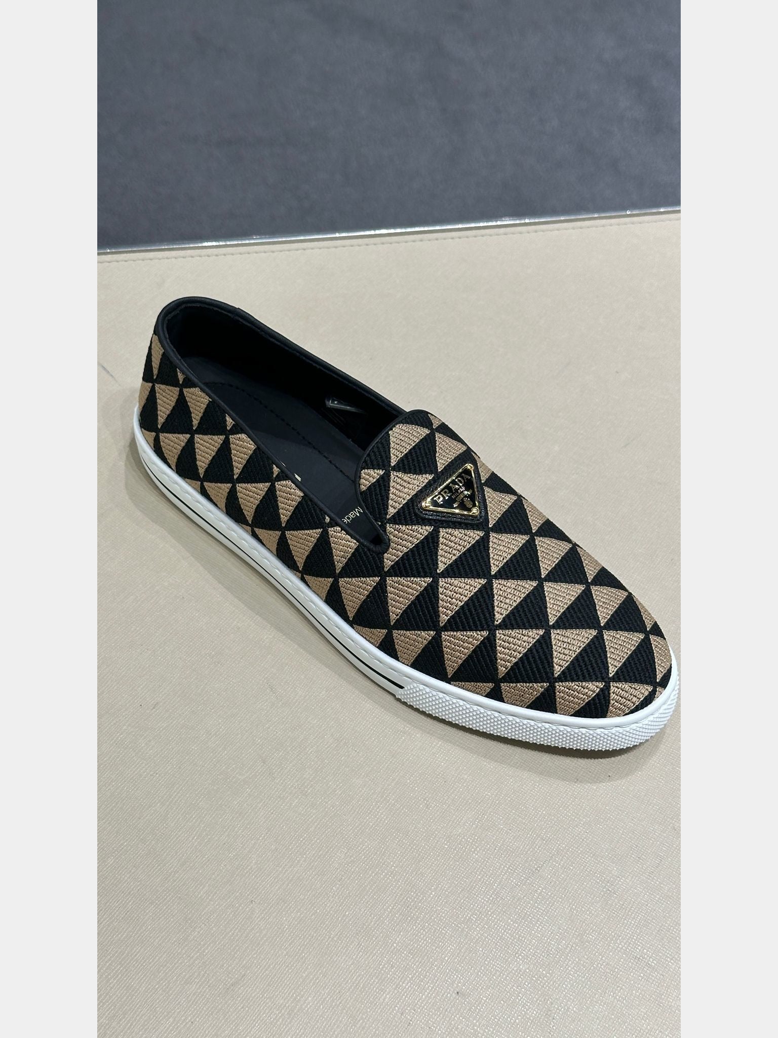 Prada Slip - On Sneakers black and brownPrada