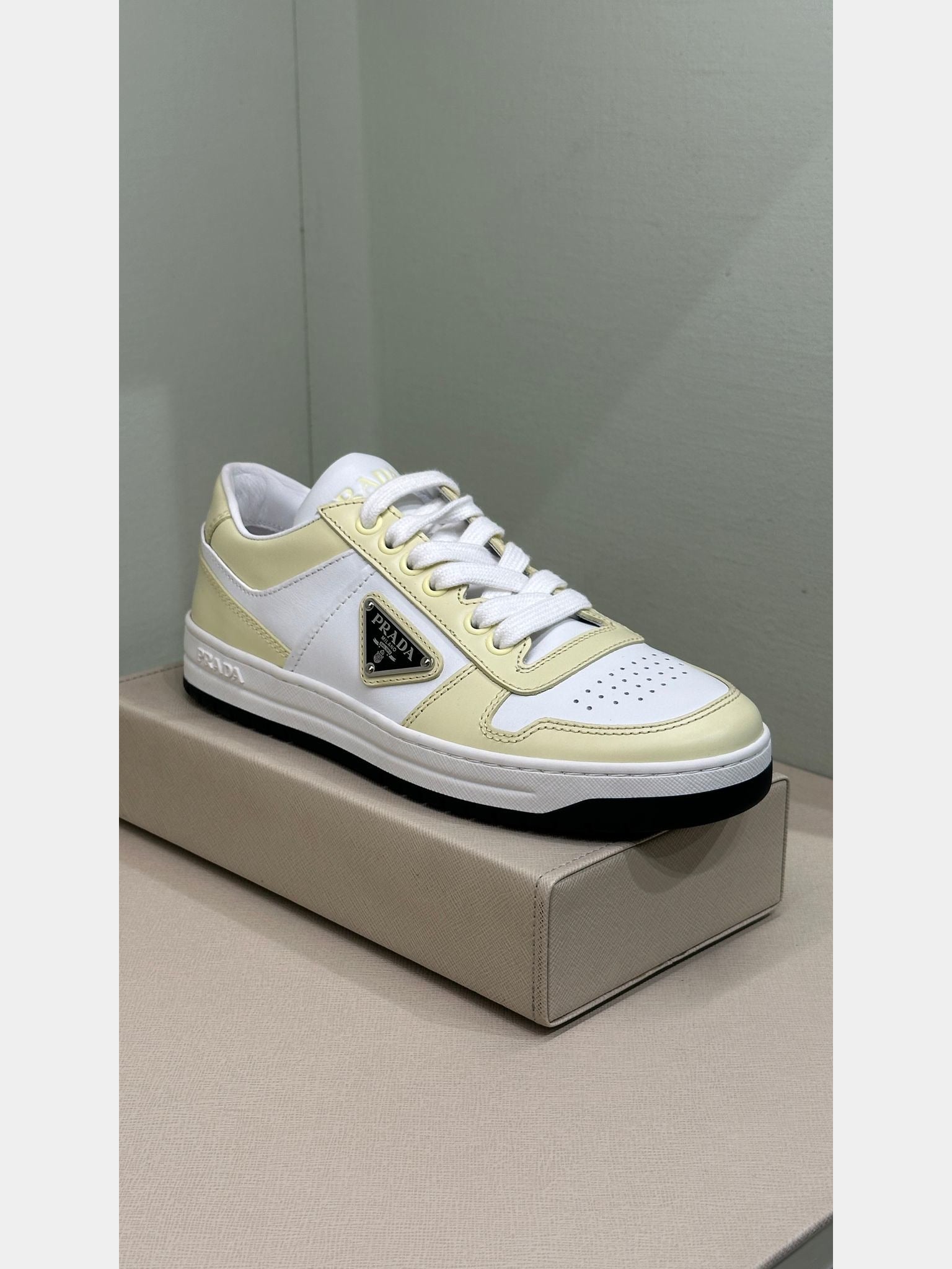 Prada Sneakers white and yellowPrada