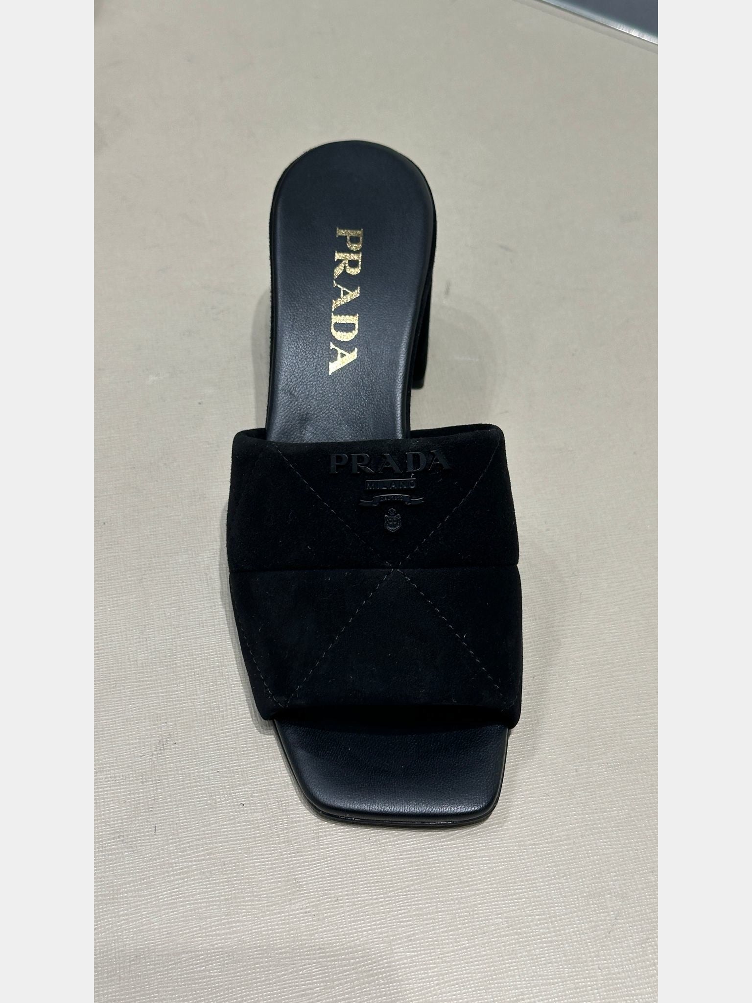 Prada suede mulesPrada