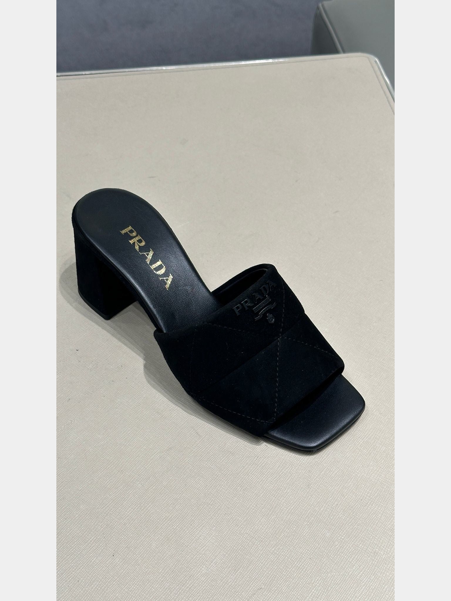 Prada suede mulesPrada