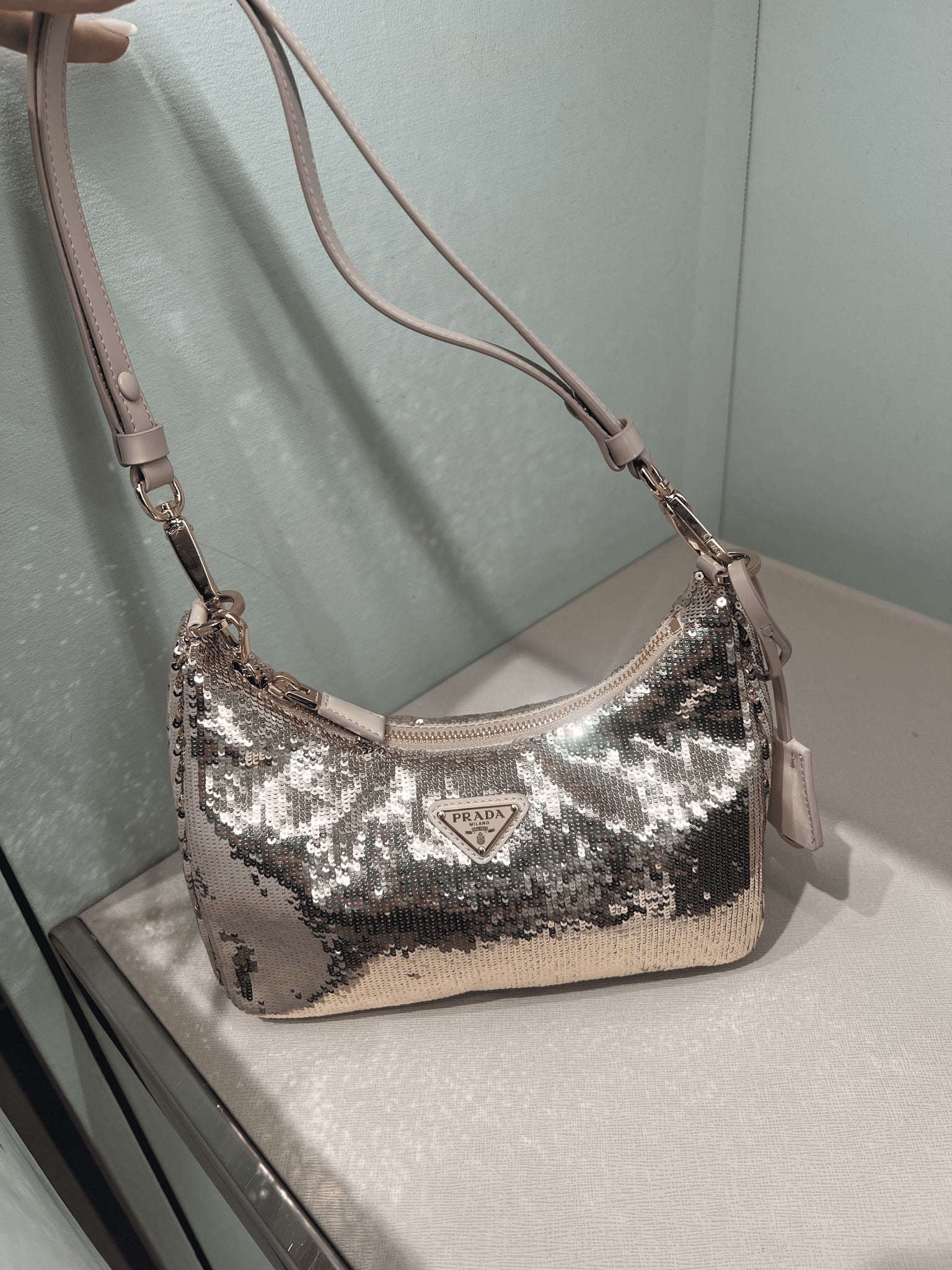 Prada torebka damska Sequins 1BC214Prada