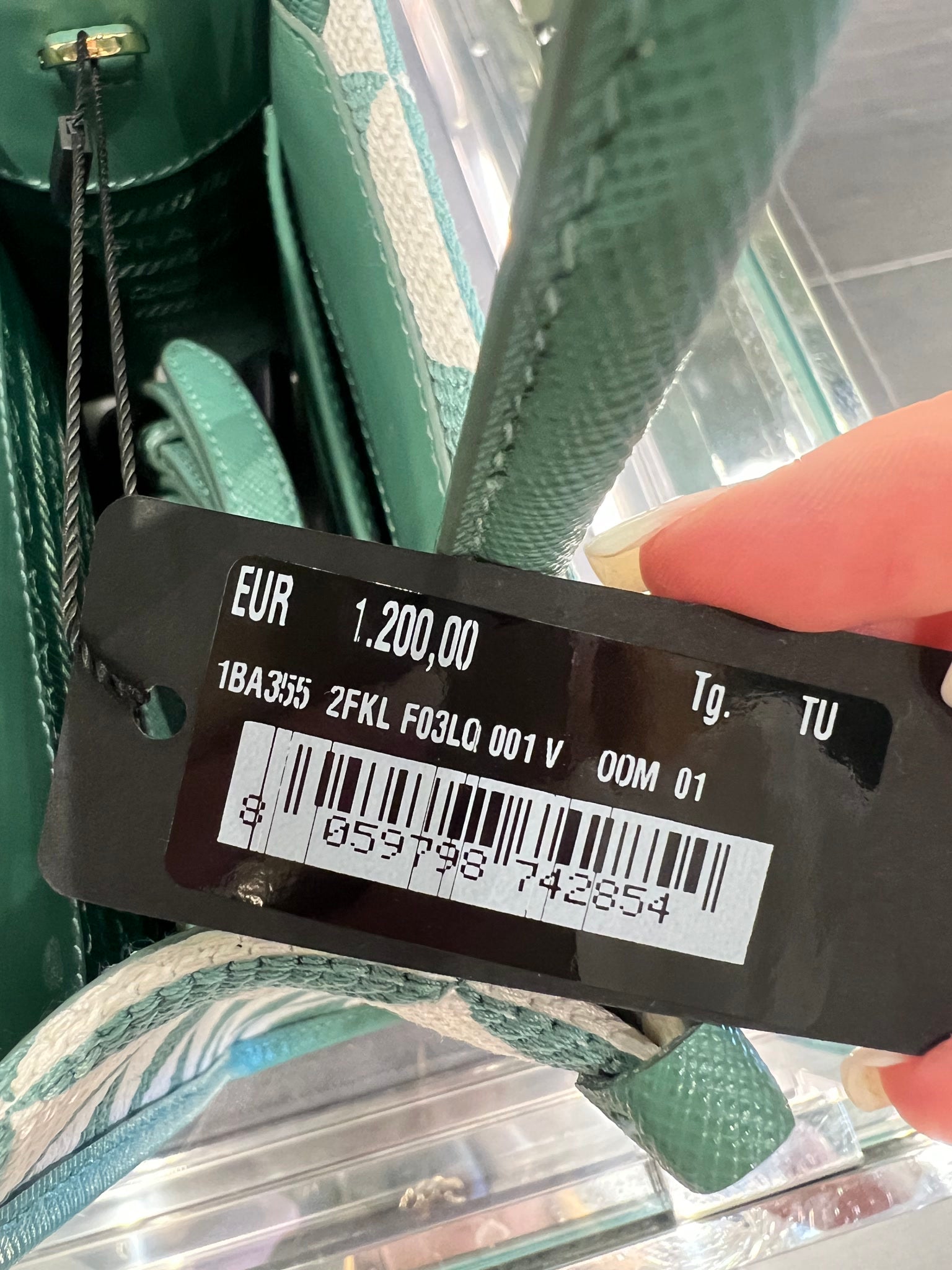 Prada Torebka Damska Zielona 2FKL F03LQPrada