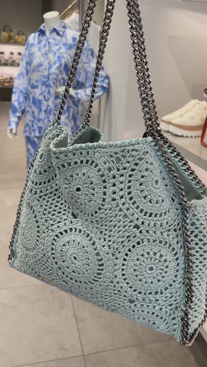 Stella McCartney Damska torba na ramię Cotton Crochet