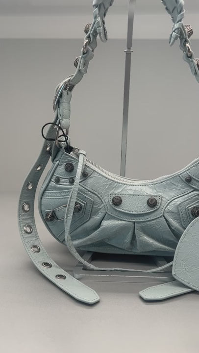 Balenciaga Damska torebka skórzana Aqua Le Cagole