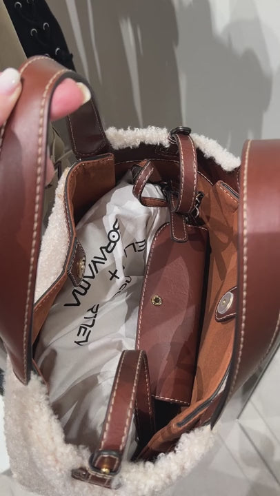 Stella McCartney Damska torebka shearling