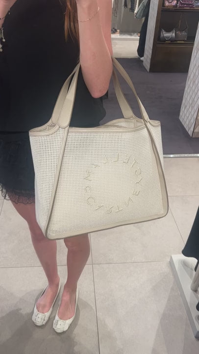 Stella McCartney Damska torba Eco Mesh haftowana