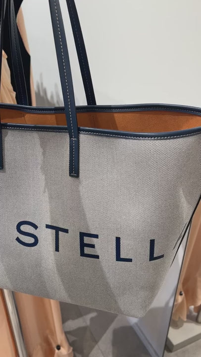Stella McCartney Damska torba Eco Salt & Pepper Canvas
