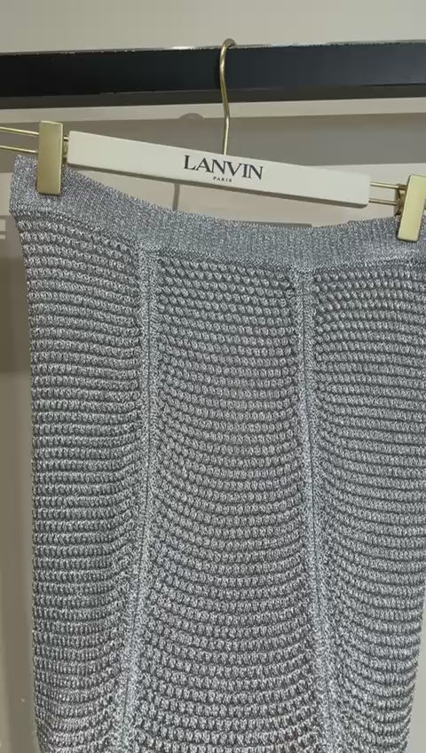 Midi Skirt Silver