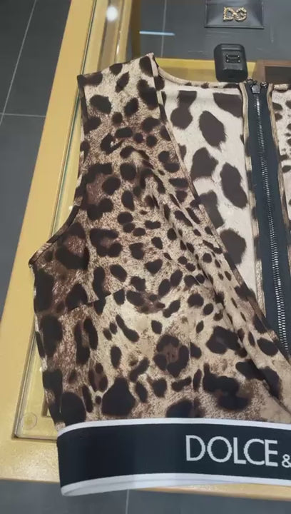 Dolce & Gabbana Damski Top Leopardowy