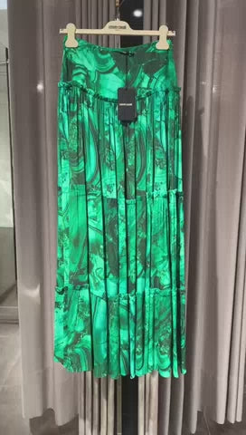 Roberto Cavalli Damska Spódnica Zielona