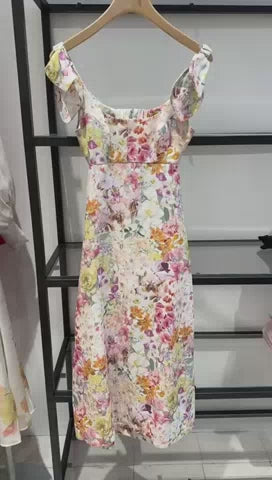 Harmony Tie Shoulder Midi