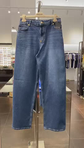Roberto Cavalli damskie spodnie luźne fit QOJ207-DLO08