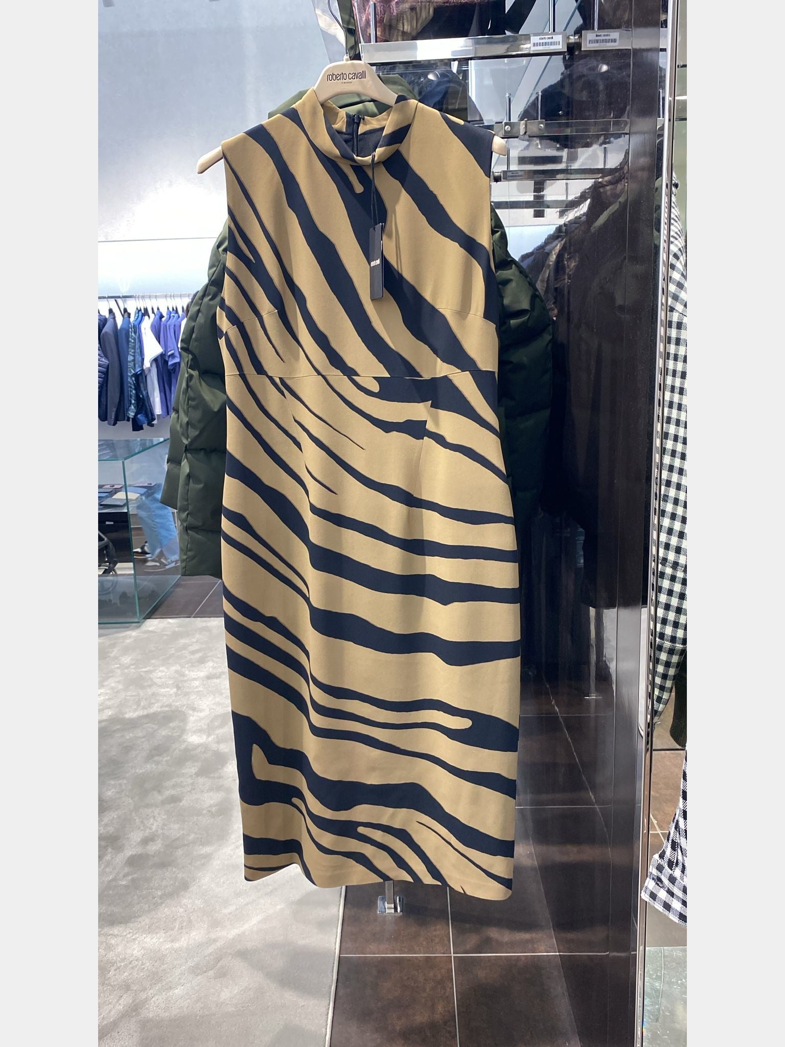 Roberto Cavalli Camel/Black DressRoberto Cavalli