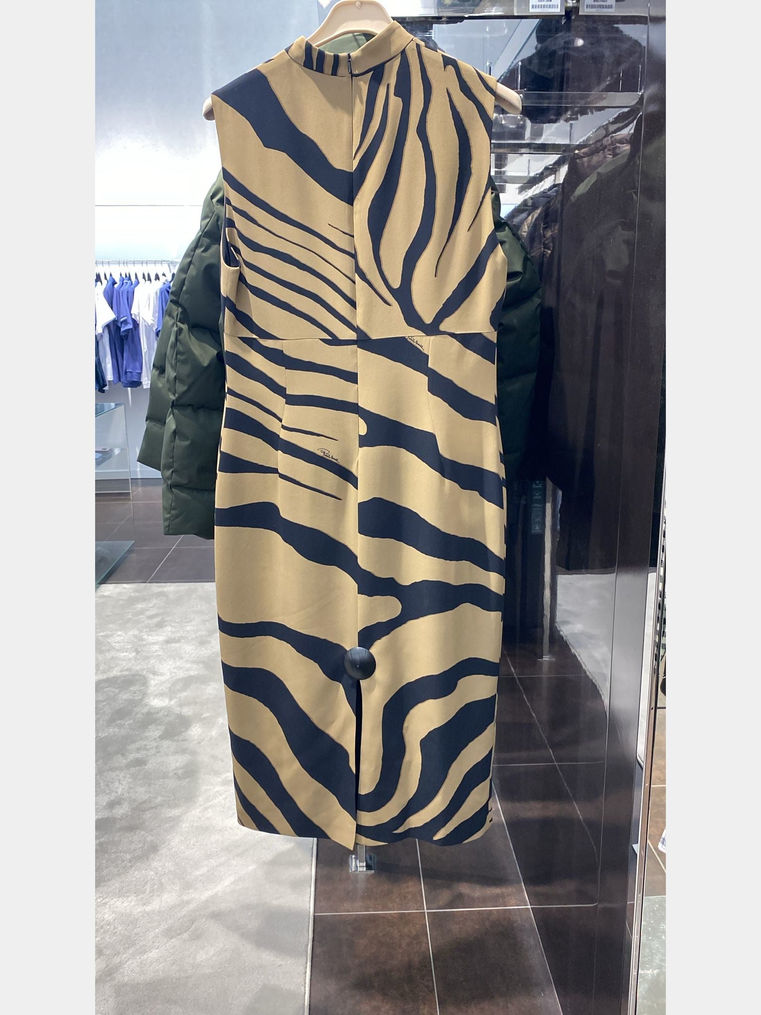 Roberto Cavalli Camel/Black DressRoberto Cavalli