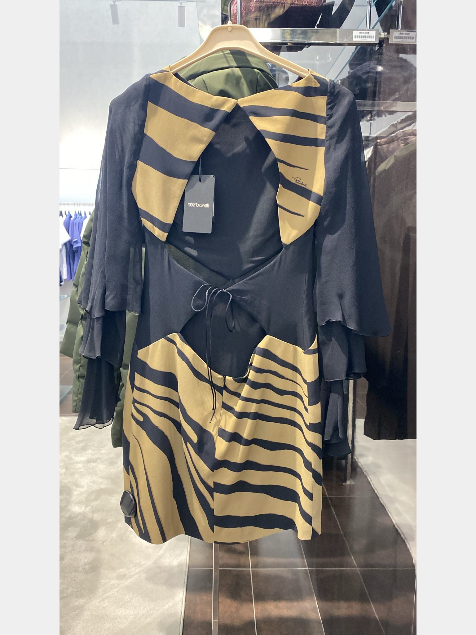 Roberto Cavalli Camel/Black DressRoberto Cavalli