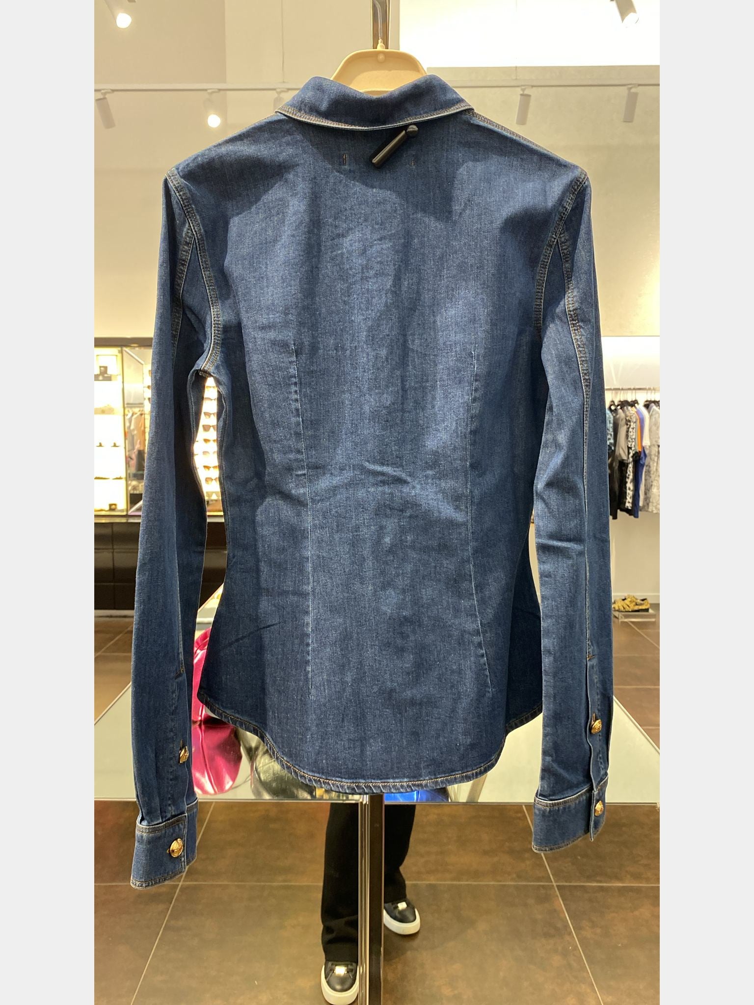 Roberto Cavalli damska koszula jeansowa 04956 QOJ207 - DLO08Roberto Cavalli