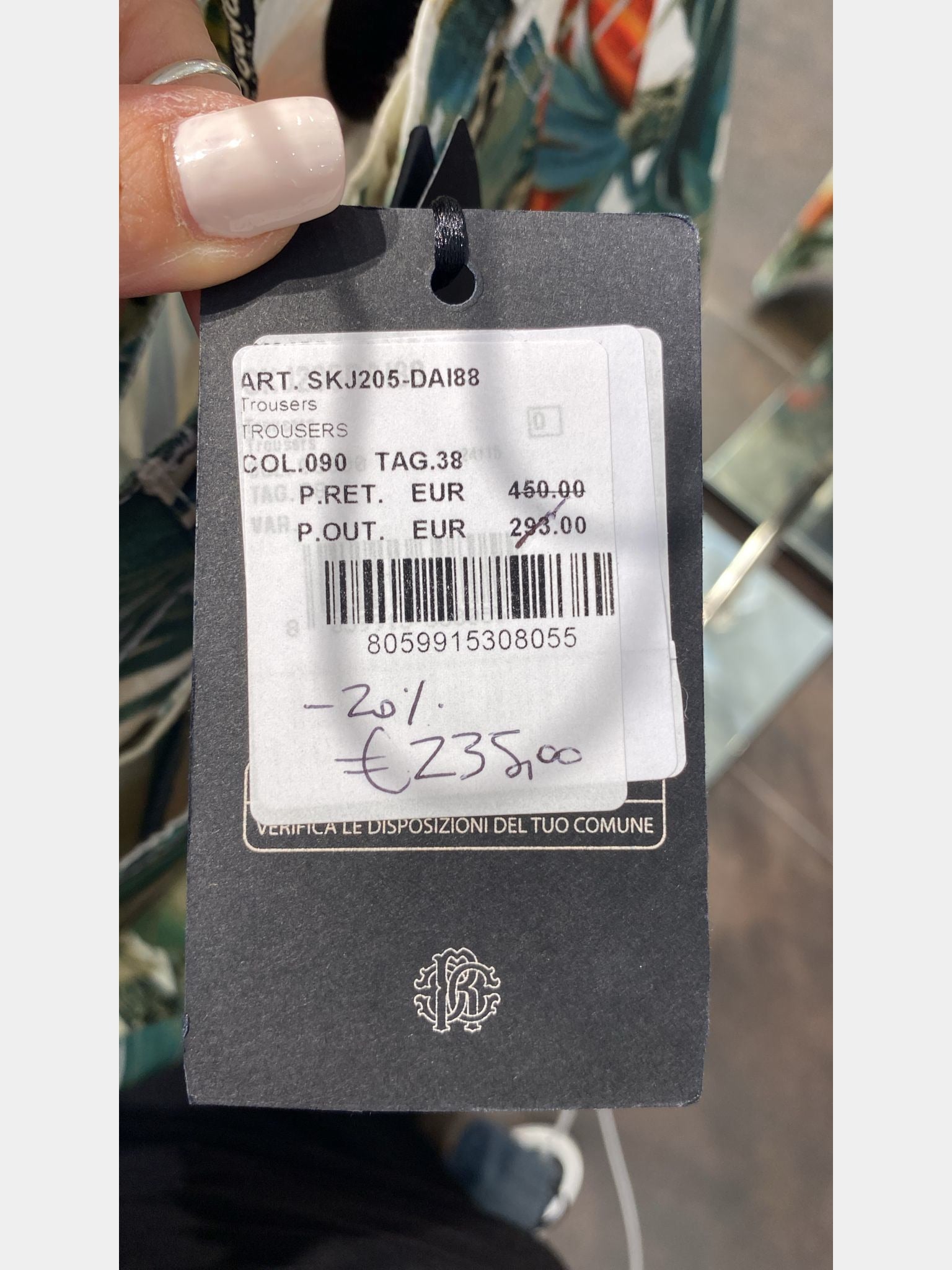 Roberto Cavalli damskie spodnie 090 SKJ205 - DAI88Roberto Cavalli