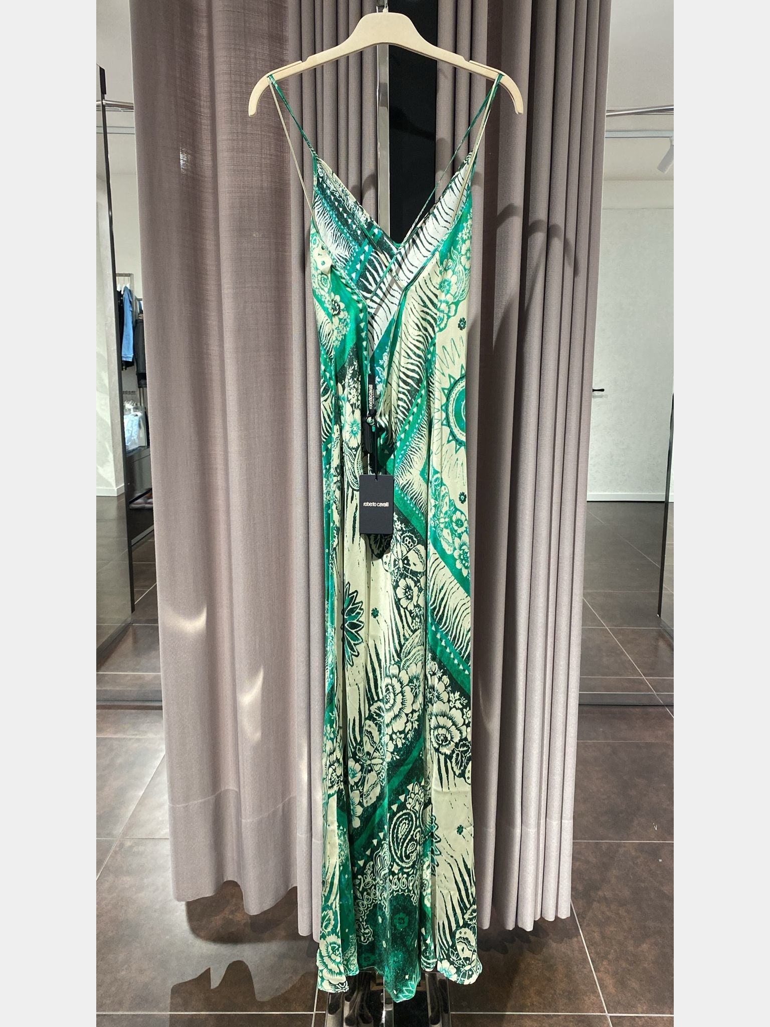 Roberto Cavalli Dress Damska ZielonaRoberto Cavalli
