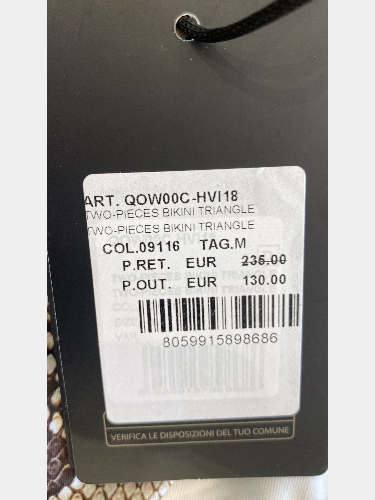 Roberto Cavalli Dwuczęściowe Bikini Trójkątne QOW00C - HVI18Roberto Cavalli