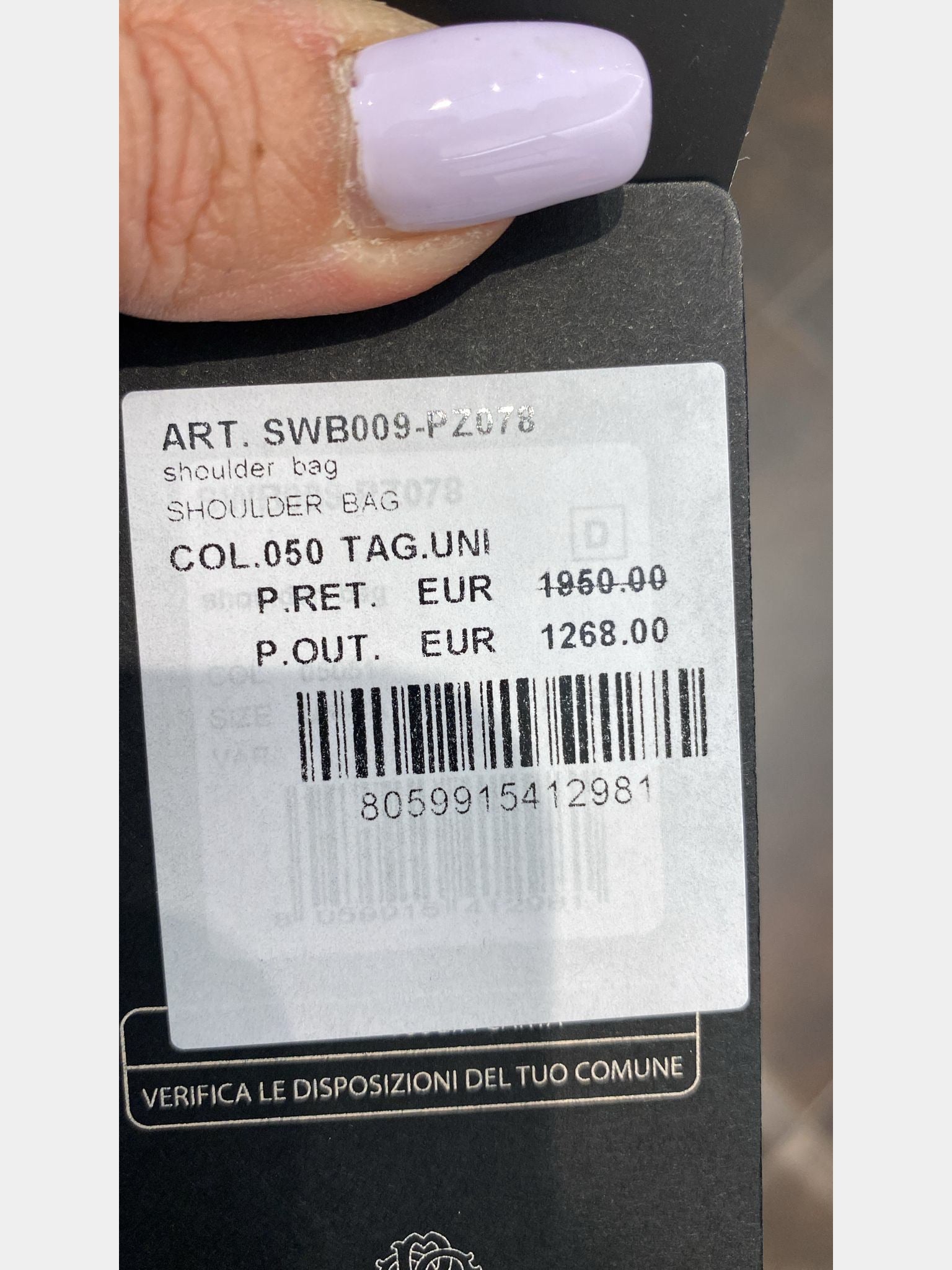 Roberto Cavalli Fang Shoulder BagRoberto Cavalli