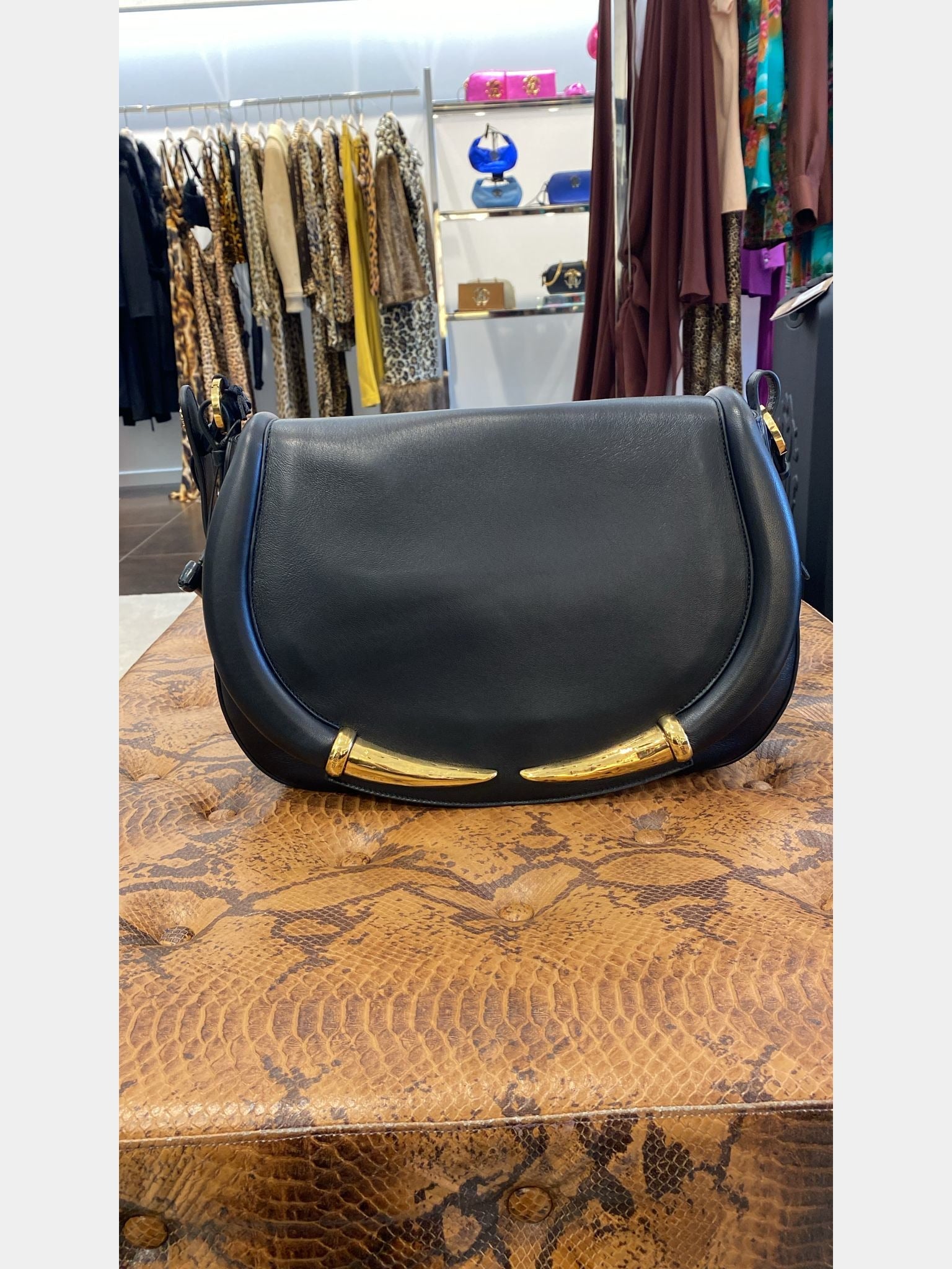 Roberto Cavalli Fang Shoulder BagRoberto Cavalli