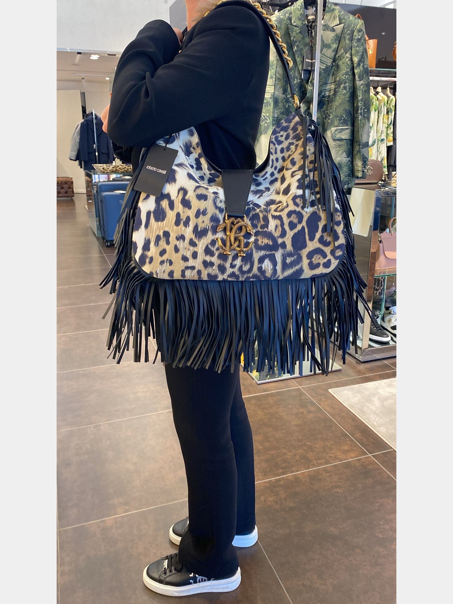 Roberto Cavalli Hobo Big FrangeRoberto Cavalli