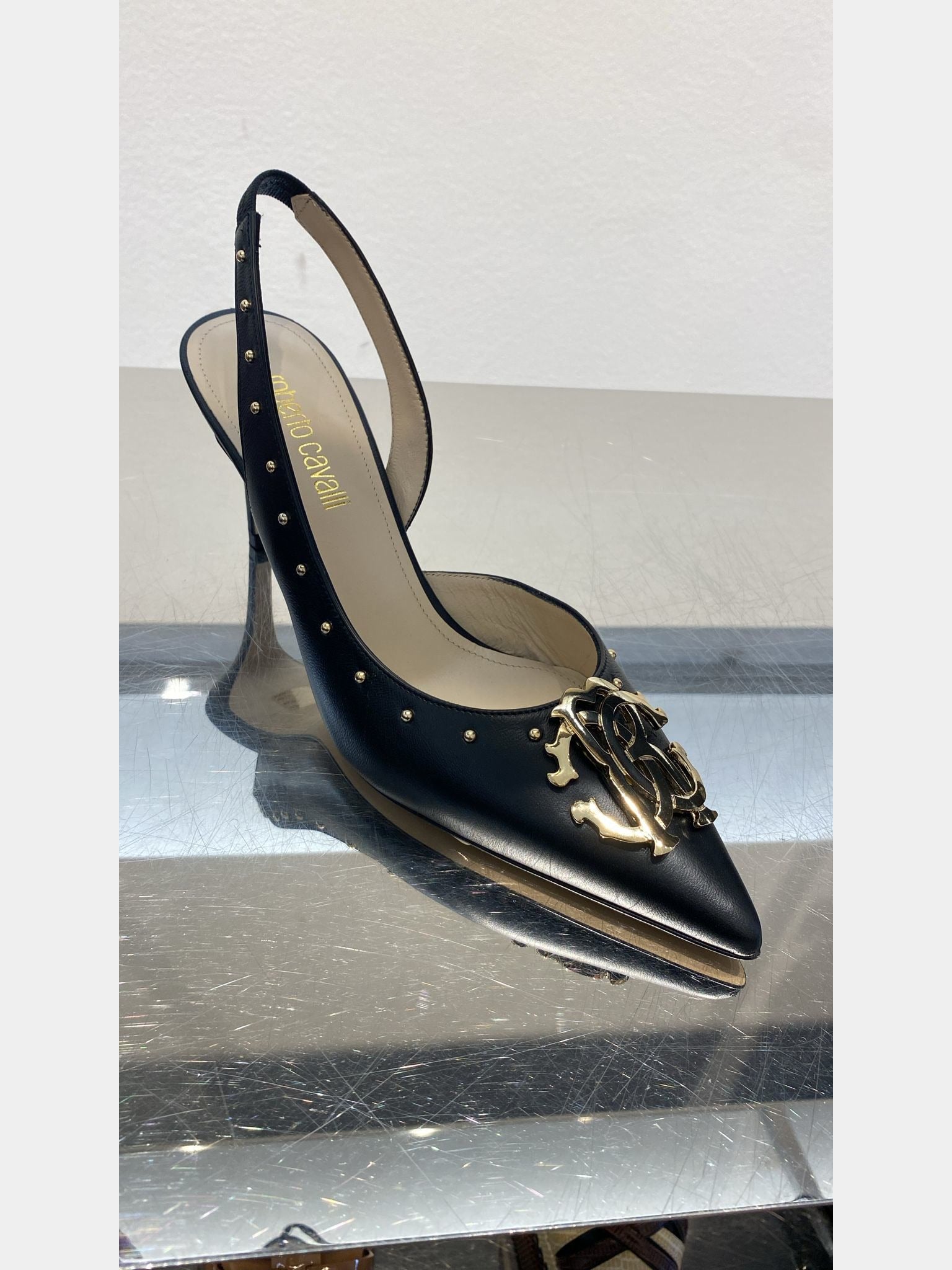 Roberto Cavalli Leather SlingbacksRoberto Cavalli