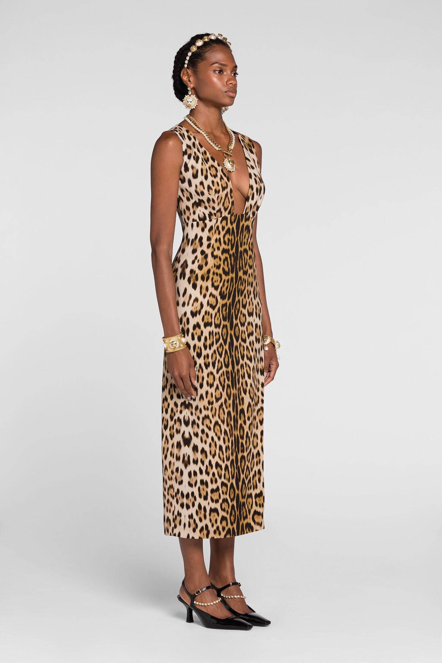 Roberto Cavalli Leopard Print DressRoberto Cavalli