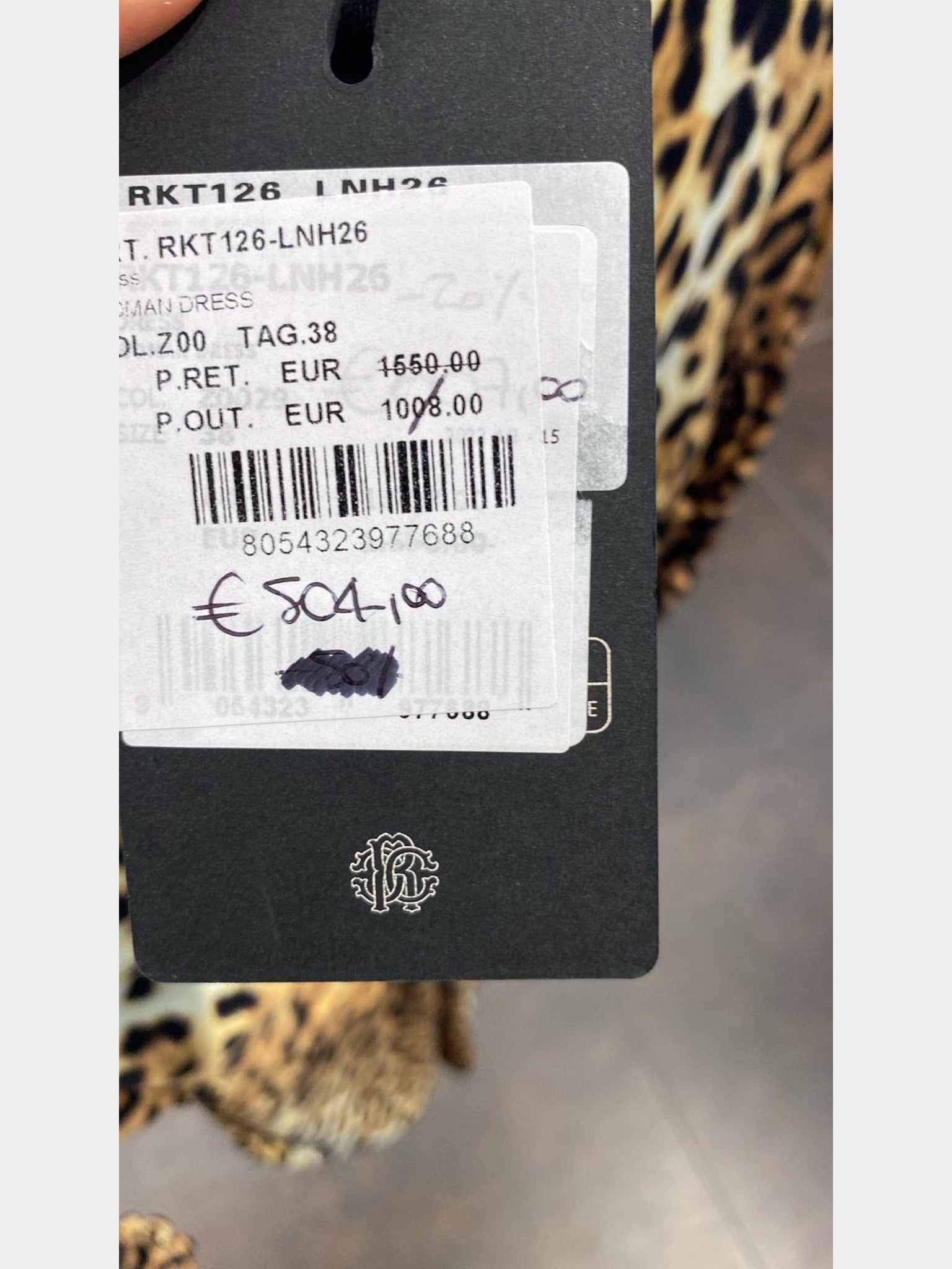 Roberto Cavalli leopard print V - neck minidressRoberto Cavalli