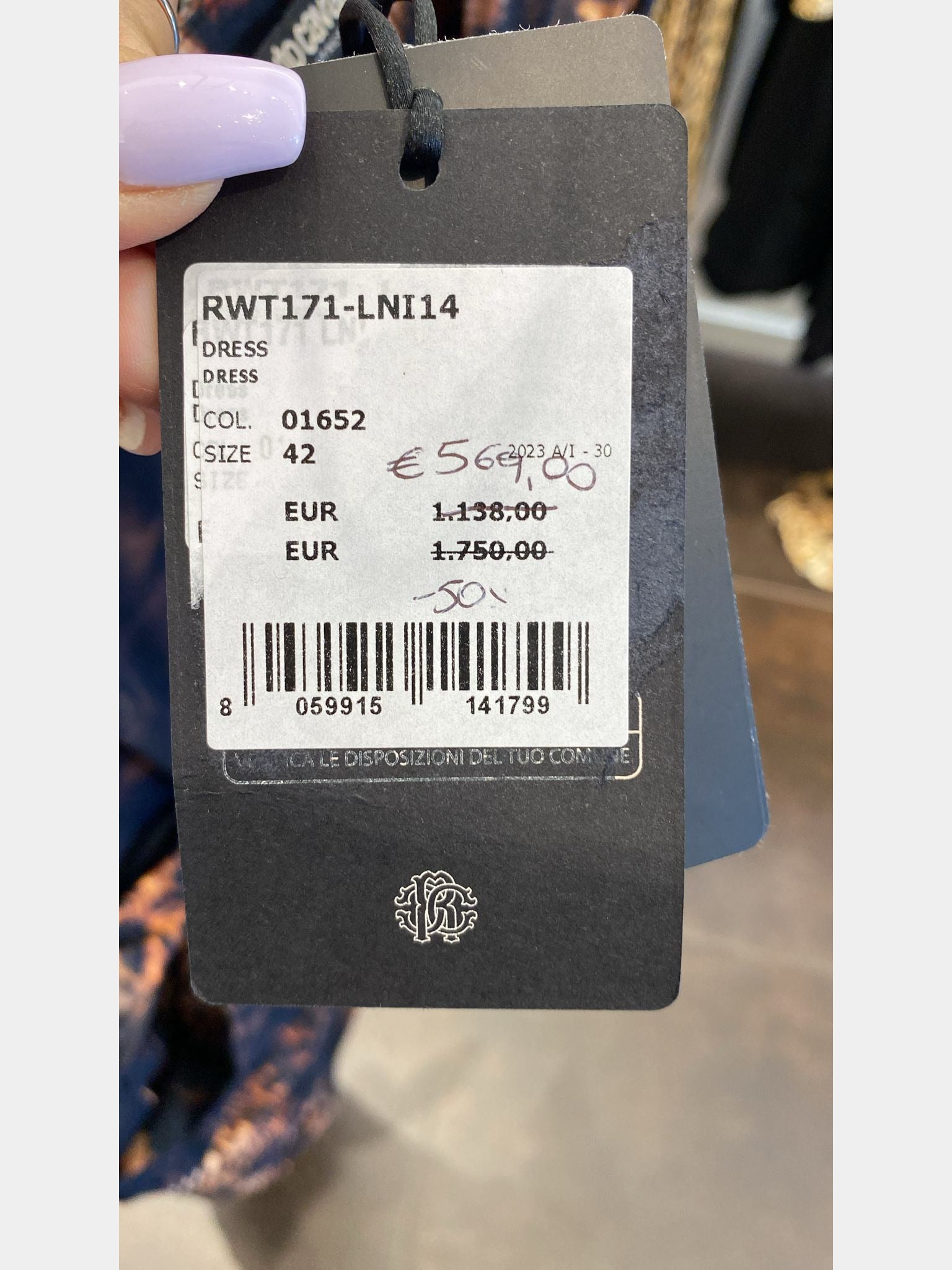 Roberto Cavalli Midi dress with Jaguar printRoberto Cavalli