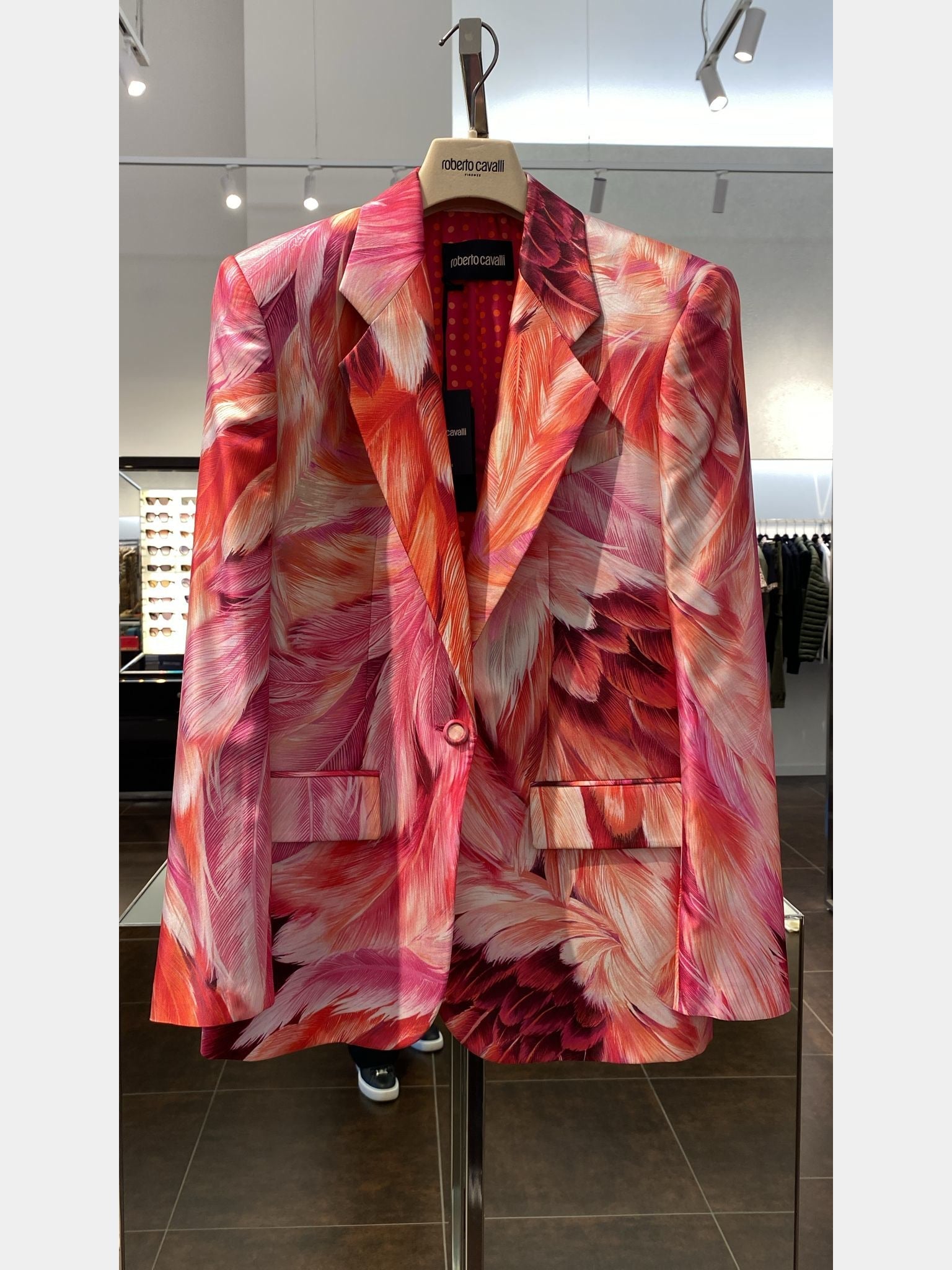 Roberto Cavalli Plumage print blazerRoberto Cavalli